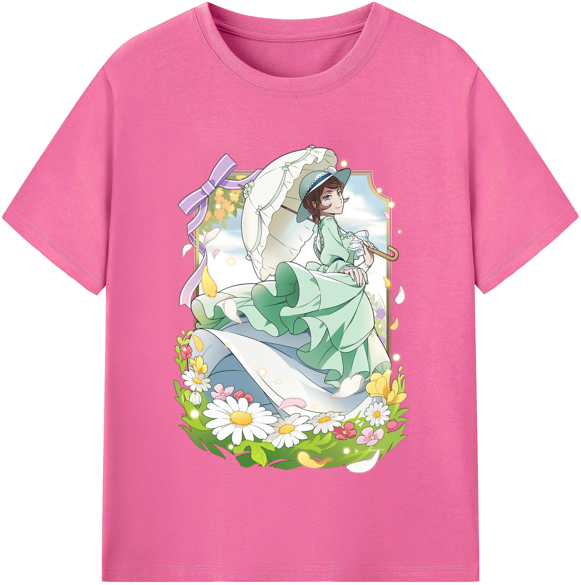 （画像用） 文豪ストレイドッグス Bungo Stray Dogs レディースカジュアルプリントTシャツ（綿100％）